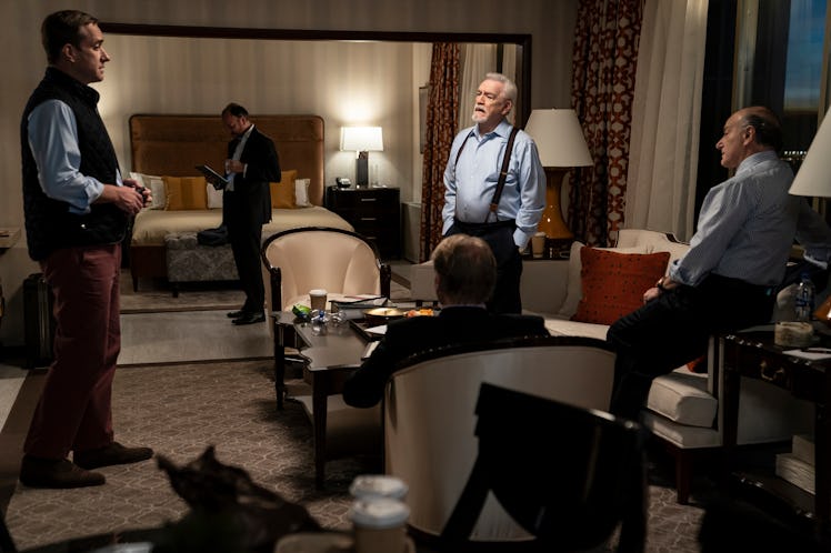 Matthew Macfadyen, Brian Cox, Peter Friedman in HBO's 'Succession'