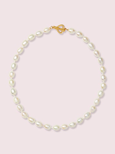 kate spade pearl drops necklace