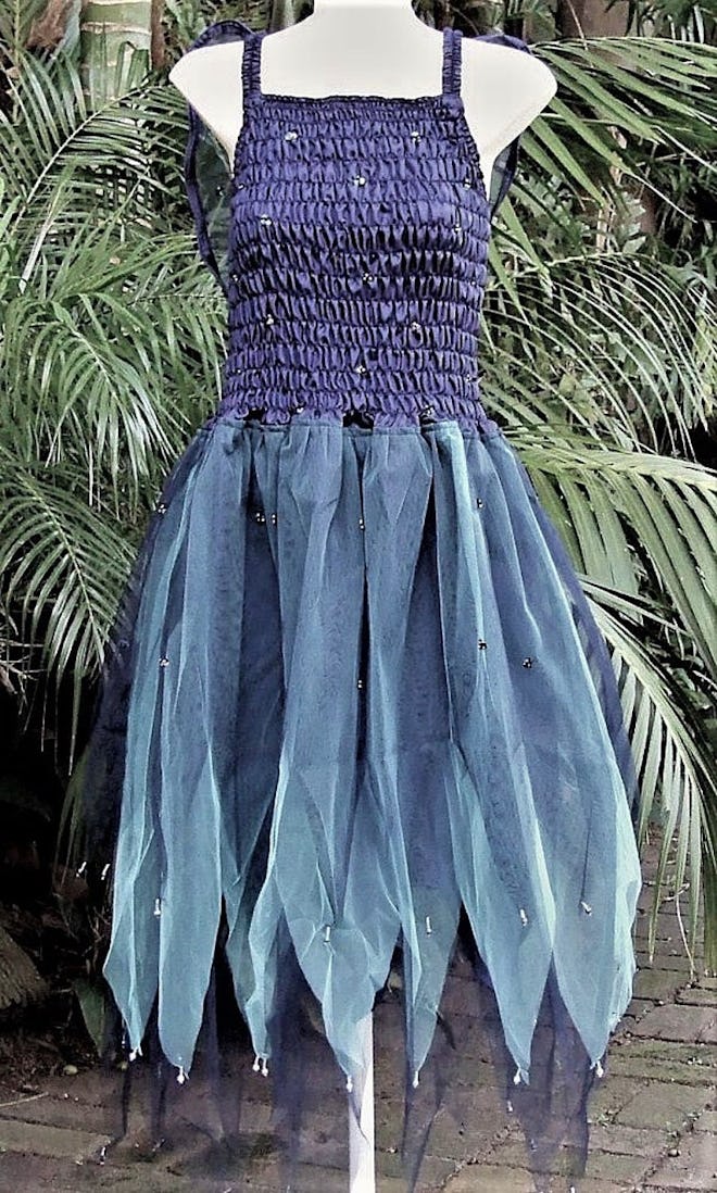 blue taffeta fairy costume