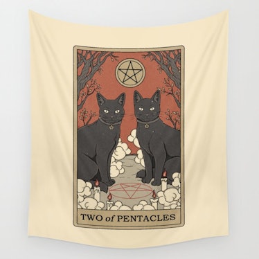 Two of Pentacles Wall Tapestry