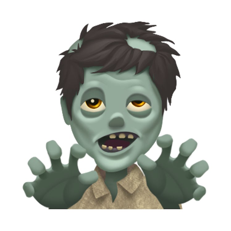 Halloween spooky emoji: zombie