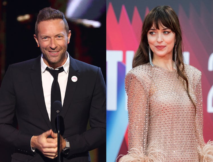 Chris Martin and Dakota Johnson