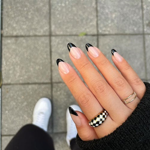 Moody French manicure inspiration