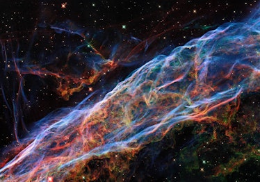 This image taken by the NASA/ESA Hubble Space Telescope revisits the Veil Nebula