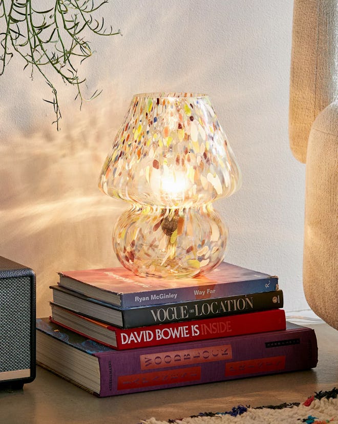 Ansel Confetti Glass Table Lamp