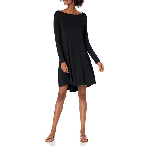 Daily Ritual Jersey Bateau-Neck Dress