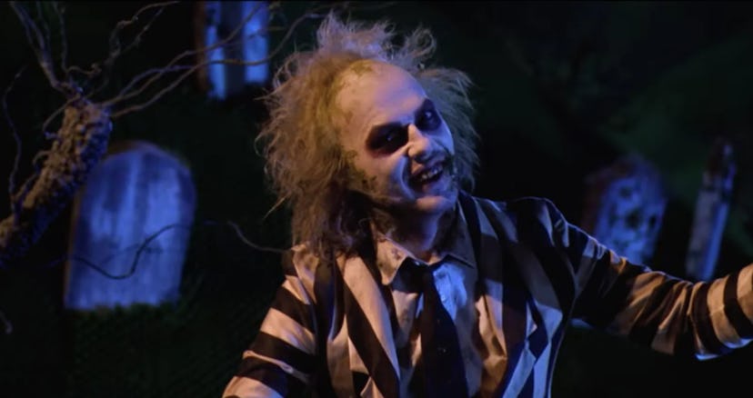 Michael Keaton plays the titular Beetlejuice.