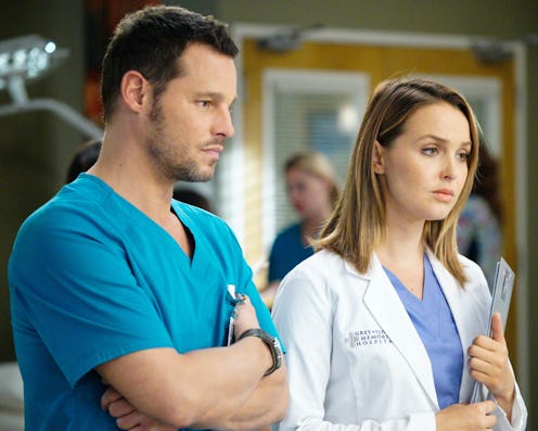 Justin Chambers as Alex Karev and Camilla Luddington as Jo Wilson in 'Grey's Anatomy'