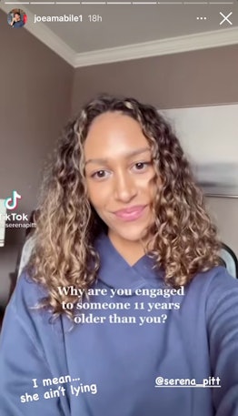 Serena Pitt's TikTok about her age gap with Joe Amabile is hilarious.