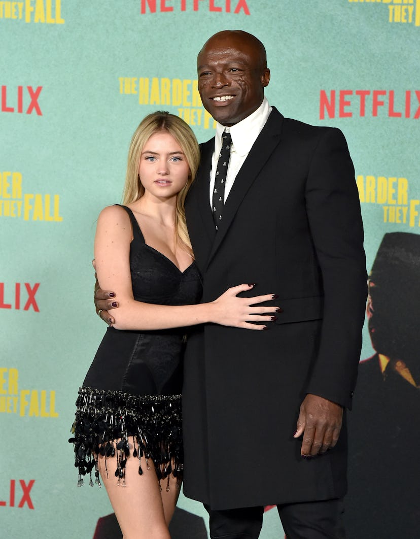 Leni Olumi Klum and Seal attend the Los Angeles Premiere of "The Harder They Fall"