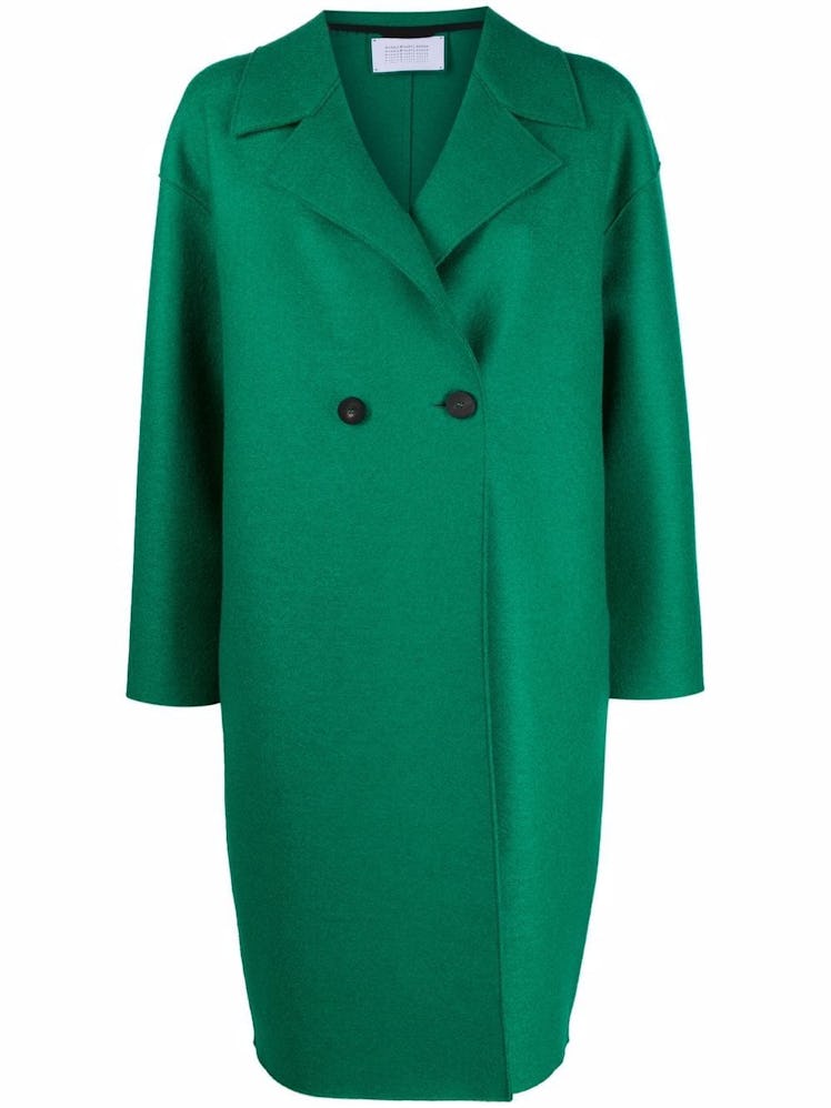 Harris Wharf London double-breasted tailored coat