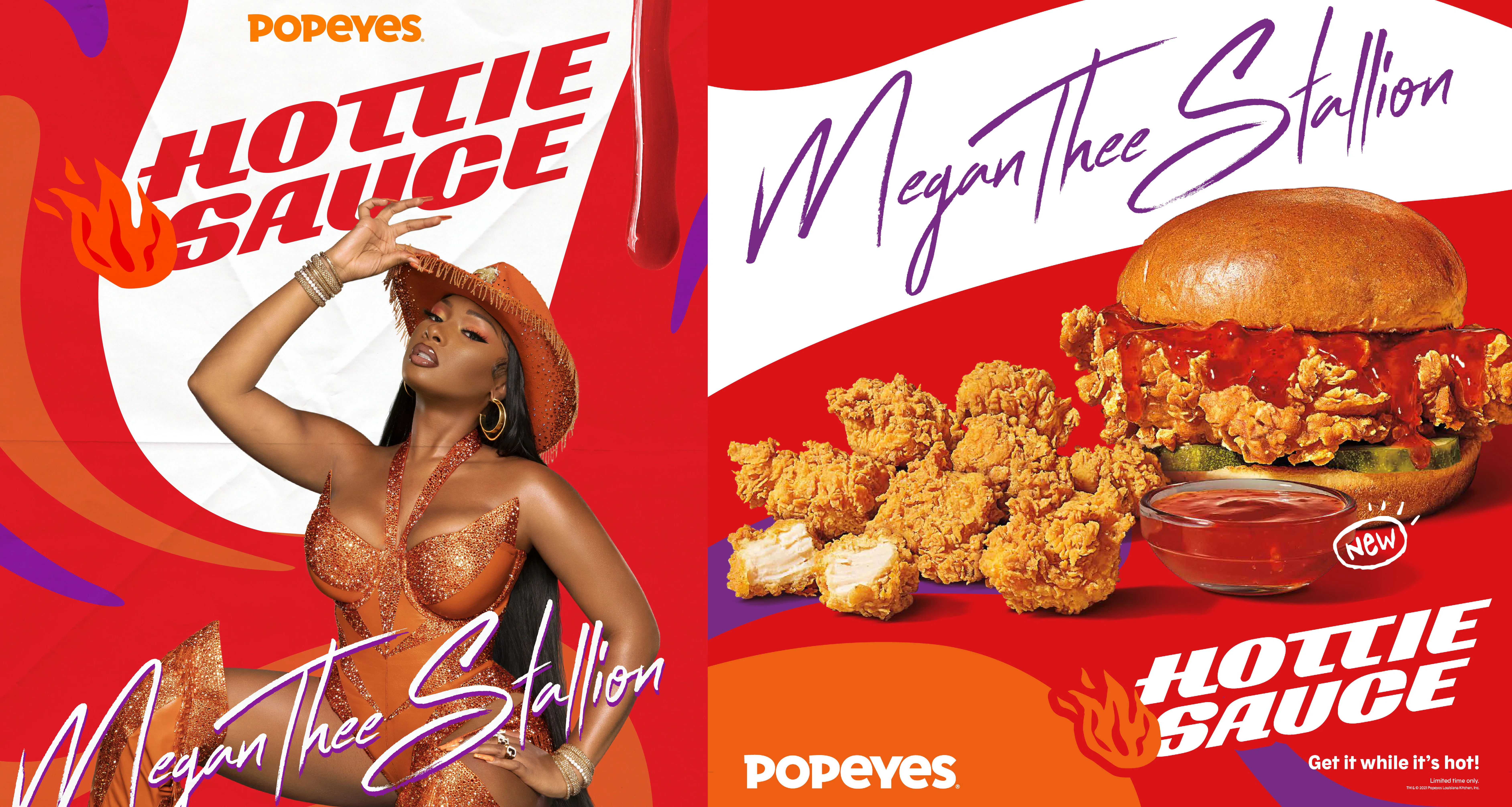 Popeyes' Megan Thee Stallion Hottie Sauce & Merch Are Spicy AF
