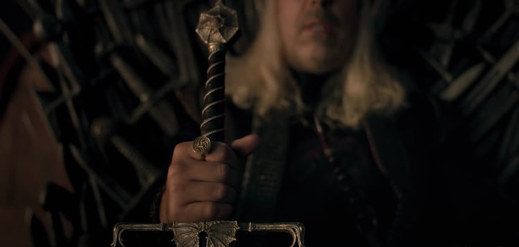Viserys I Targaryen, as seen in the first House of the Dragon trailer