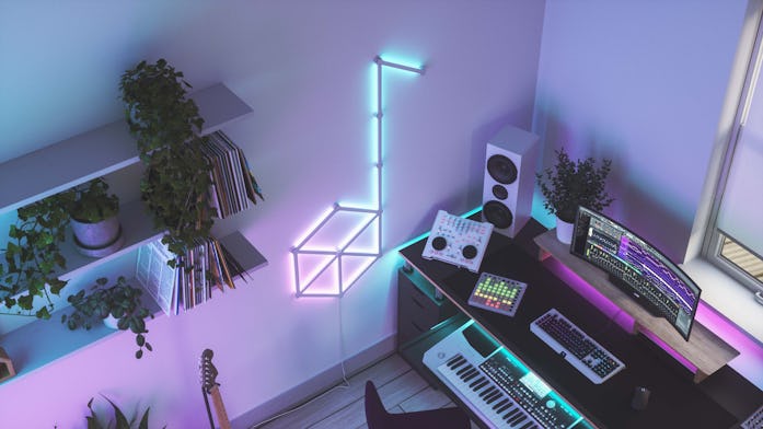 Nanoleaf Lines shaped like a musical note
