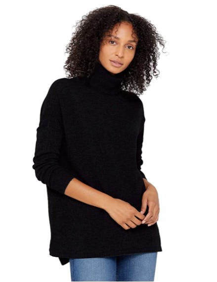 State Cashmere Turtleneck Tunic Sweater