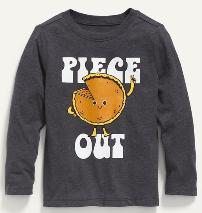Unisex Long-Sleeve Thanksgiving-Graphic T-Shirt for Toddler
