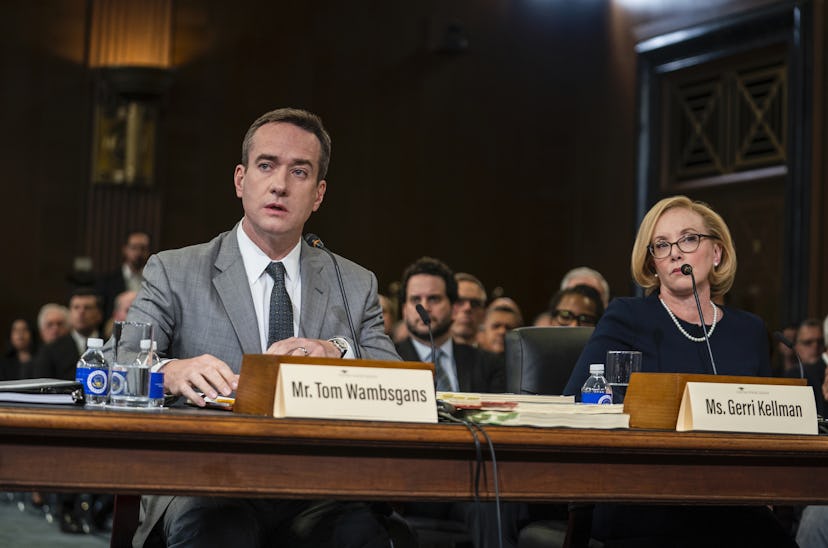 Tom and Greg had their own very awkward moments during the 'Succession' Senate hearing. Photo via HB...