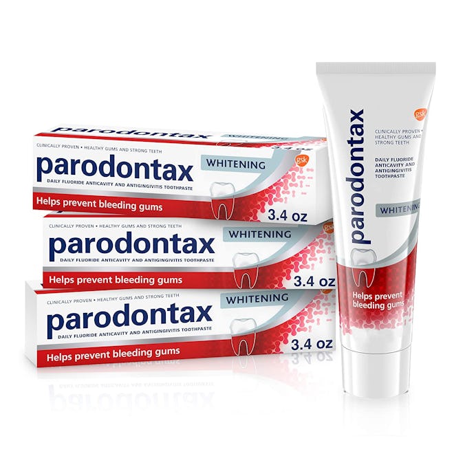 Parodontax Whitening Toothpaste For Bleeding Gums, 3.4 Oz. (3-Pack)