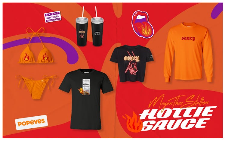 The Popeyes' Megan Thee Stallion Hottie Sauce and merch collection are so spicy.