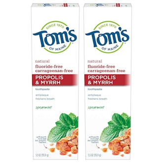 Tom's of Maine Fluoride-Free Propolis & Myrrh Natural-Toothpaste, 5.5 Oz. (2-Pack)