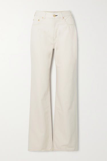 The Lapis organic high-rise wide-leg jeans