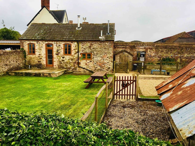 A stone barn turned into an annex in Taunton, Somerset