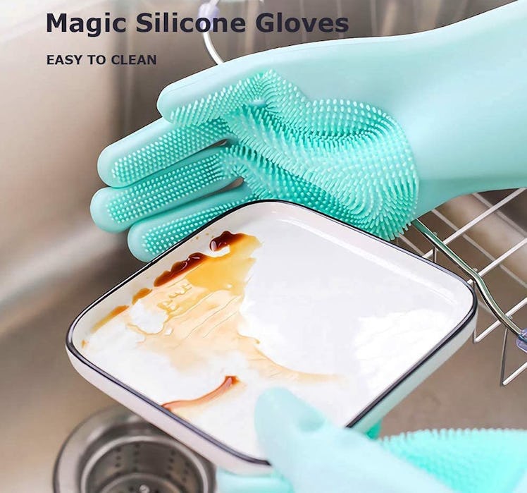 Laixp Silicone Dishwashing Gloves