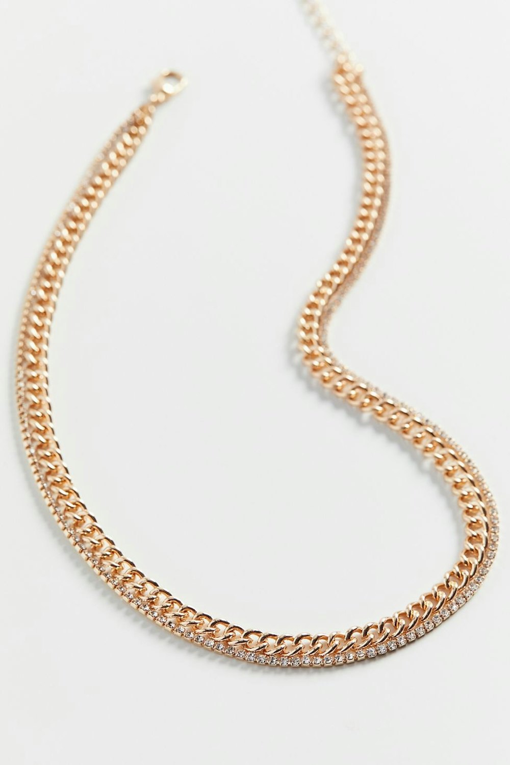 Rhinestone Layer Necklace