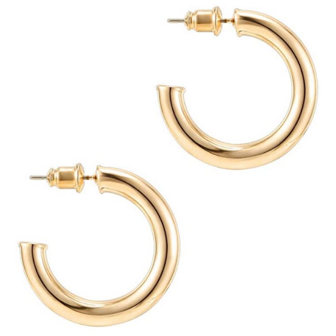 PAVOI Gold Hoop Earrings
