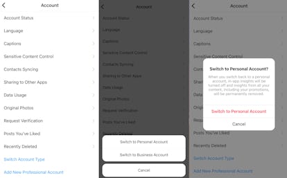 How To Switch Back To A Personal Account On Instagram
