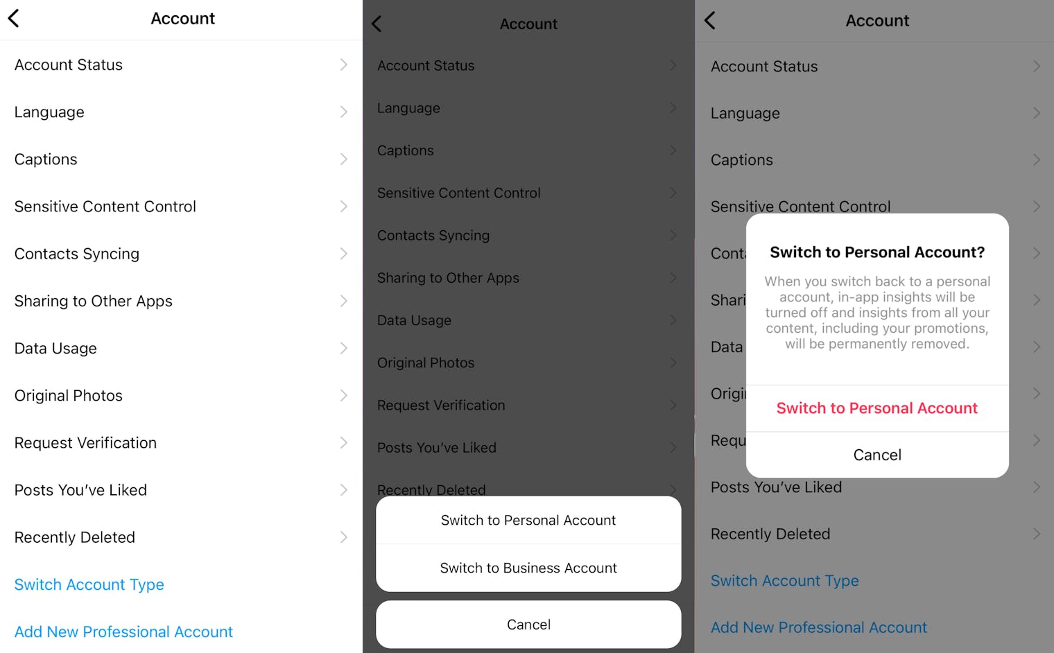How To Switch Back To A Personal Account On Instagram How To Switch Back To A Personal Account On Instagram