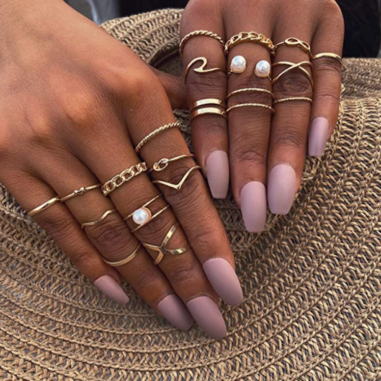 17 MILE Gold Stacking Rings (10-Piece)