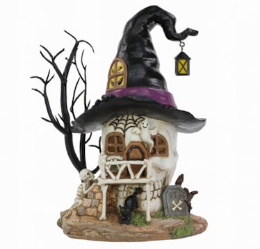 These cheugy Halloween trends include ceramic haunted houses.