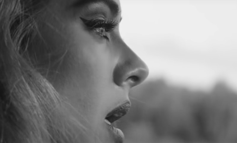 Adele in the "Easy On Me" music video.