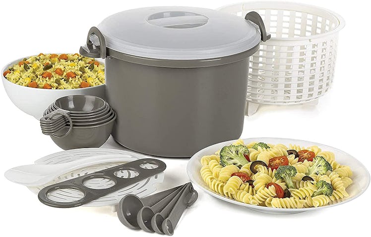 Progressive International Set Microwave Rice And Pasta Cooker 