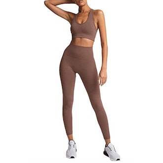 HAODIAN 2-Piece Yoga Outfit