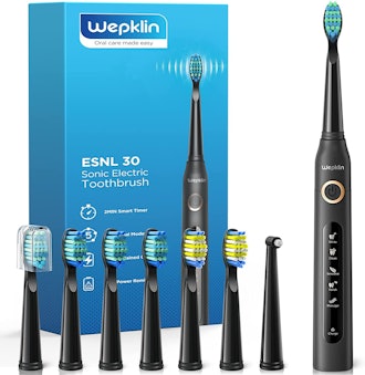 Wepklin Electric Toothbrush with 8 Brush Heads