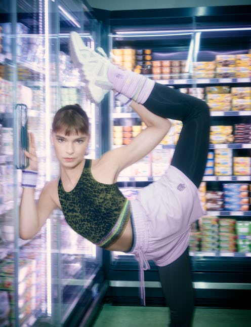 Maje x Varley's campaign photo.