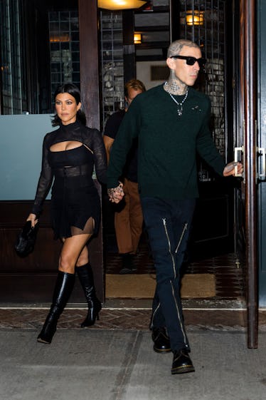Kourtney Kardashian and Travis Barker