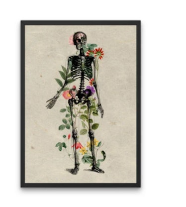 These cheugy Halloween trends include floral skeleton designs.