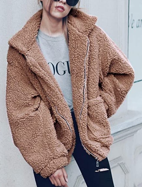 Gzbinz Faux Shearling Jacket