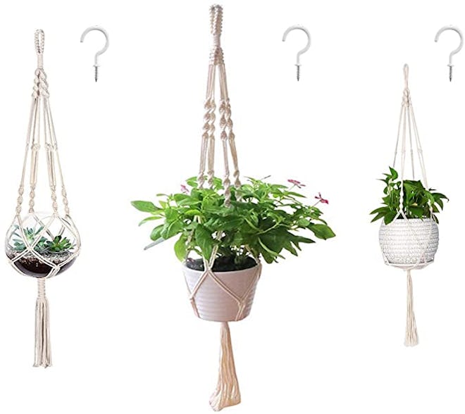 AOMGD Macrame Plant Hanger (3-Pack)