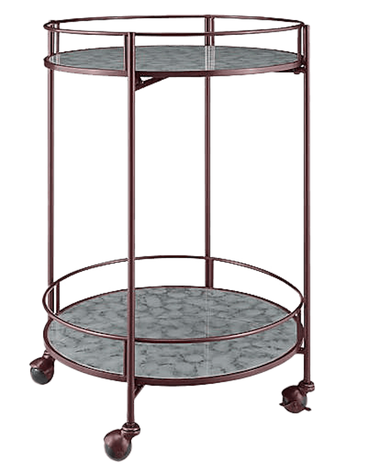 Bar Cart in Red
