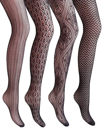Vero Monte Patterned Tights (4-Pack) 