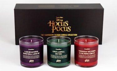 These 'Hocus Pocus' candles for Freeform's "31 Nights of Halloween" are too good.