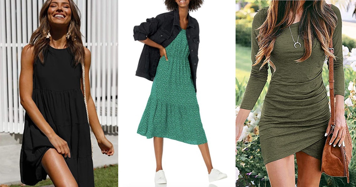 34 Stylish Dresses Under  That Look Good With Sneakers