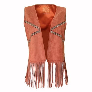 Lalipop Design Vest With Fringe Details