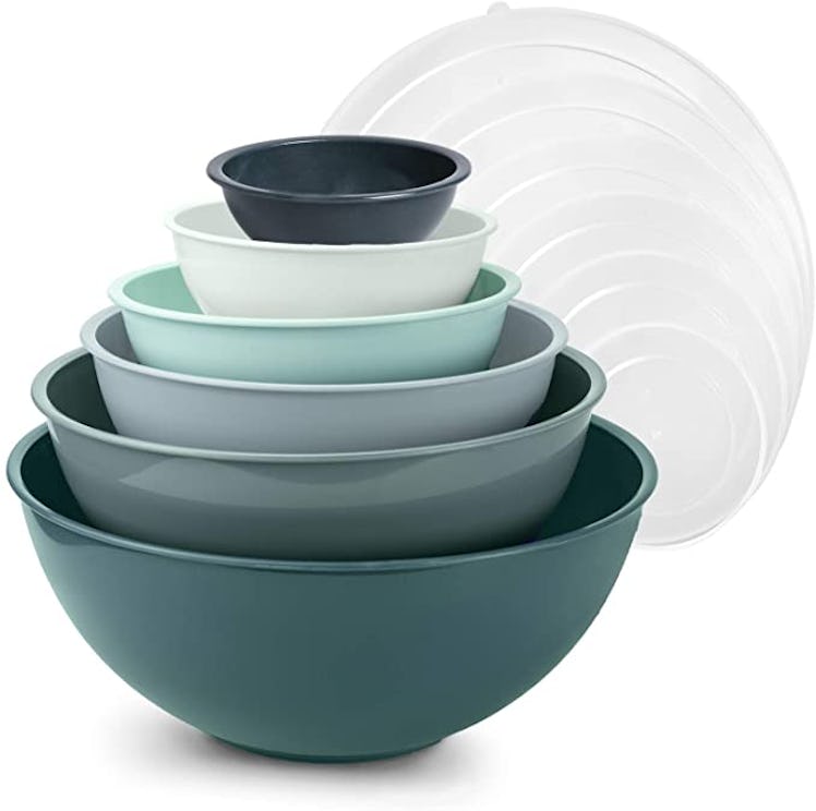 Cook with Color Mixing Bowls with Lids (12-Piece)