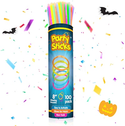 Product image for a tube of glow sticks