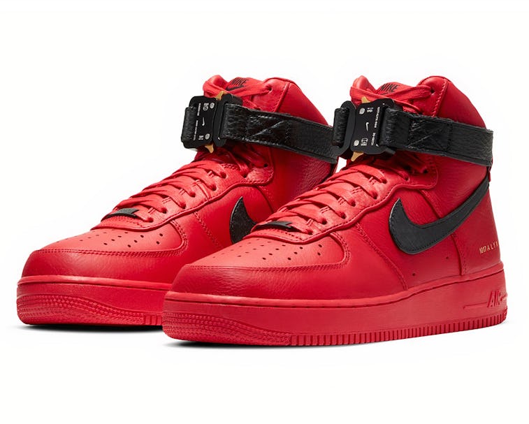 Alyx's buckled Nike Air Force 1 makes its return in a can't-miss red ...